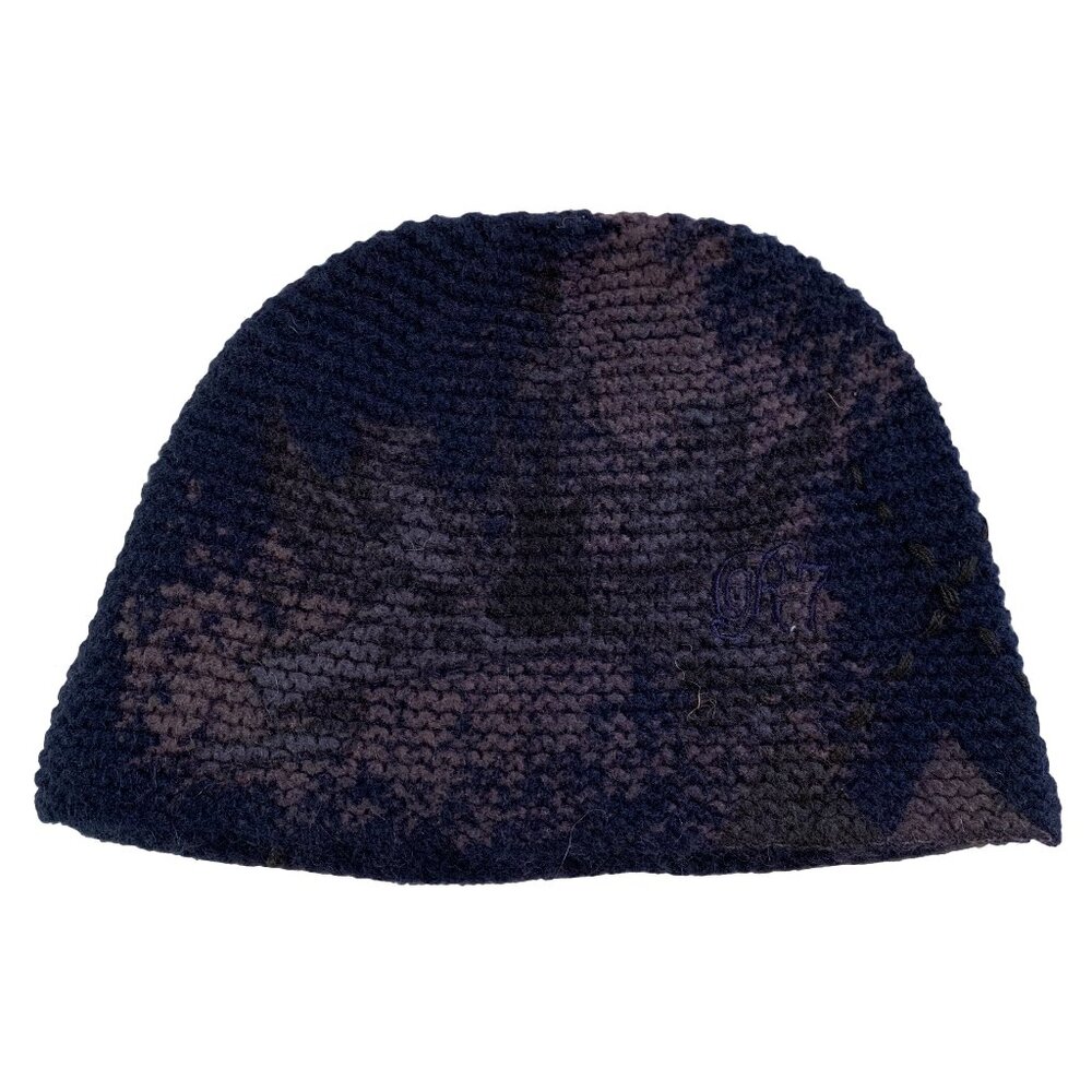 Raw7 Cashmere Beanie "Guitar" - Blue/Gray